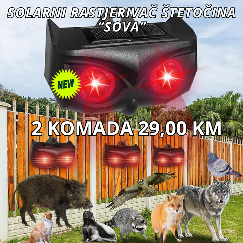 Solarni rastjerivač štetočina "SOVA"