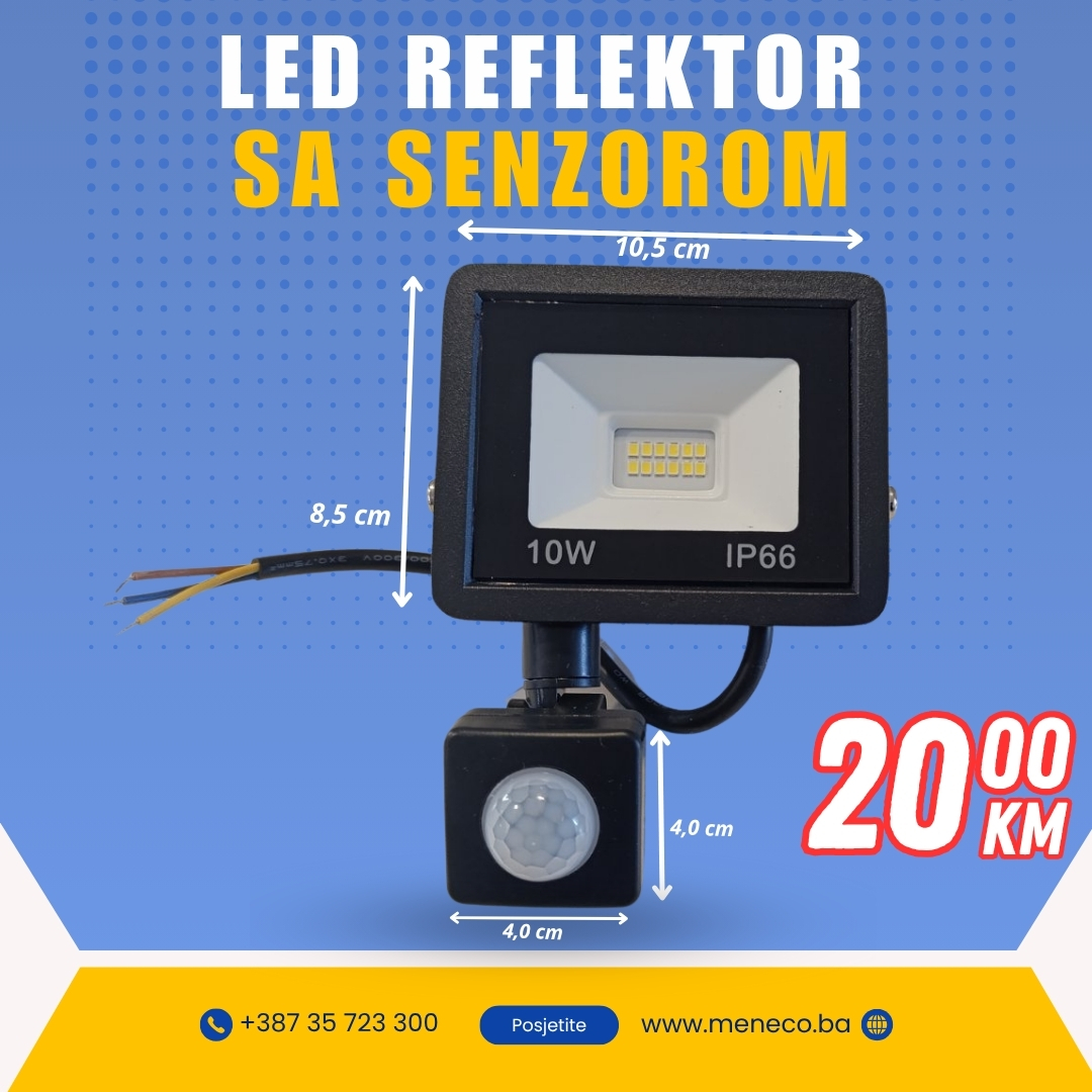 Led Reflektor sa senzorom 10W