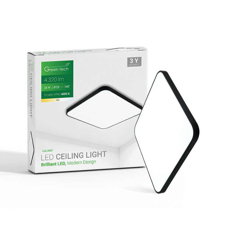 LED PLAFONJERA GREEN TECH,36W,4000K,48X48CM